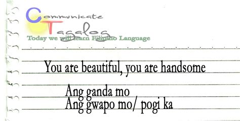 you are beautiful tagalog.